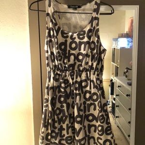 Alphabet casual dress